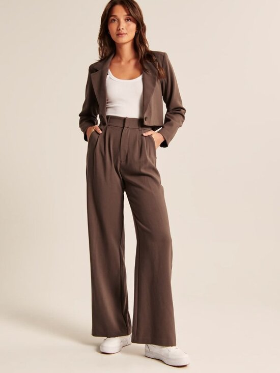 Daisy Grace Pants - Mocha Wide-Leg Pants